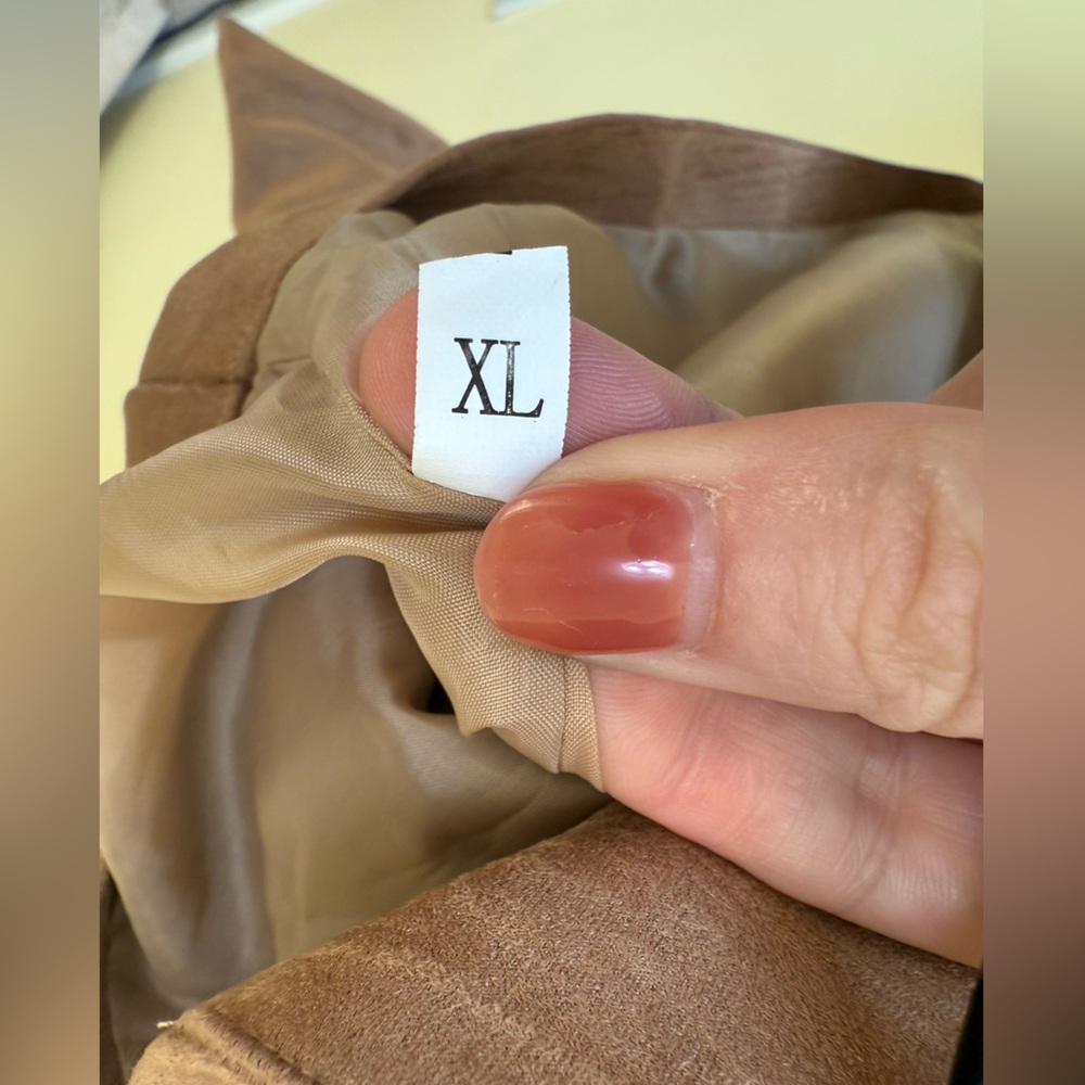 Suede Button-Through Jacket - Picture 4 of 5